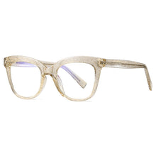 Load image into Gallery viewer, LNFCXI TR90 Round Ocean Transparent Light Blocking Glasses Computer Glasses for Women Anti Radiation Gaming Glasses Spring Leg