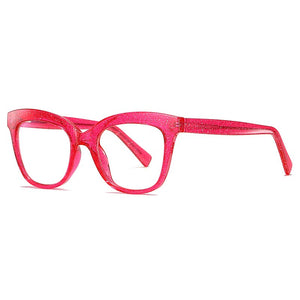 LNFCXI TR90 Round Ocean Transparent Light Blocking Glasses Computer Glasses for Women Anti Radiation Gaming Glasses Spring Leg