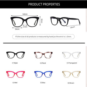 LNFCXI TR90 Round Ocean Transparent Light Blocking Glasses Computer Glasses for Women Anti Radiation Gaming Glasses Spring Leg