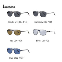 Load image into Gallery viewer, LOCKSOSO Sunglasses Men 2023 Classic Retro Driving Summer Polarized UV400 Decorative Sun Glasses mirror brand designer