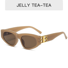 Carica l&#39;immagine nel visualizzatore di Gallery, LONSY Cat Eye Sunglasses Women Men  Brand Designer Retro Small Square Rectangle Sun Glasses Shades Female UV400