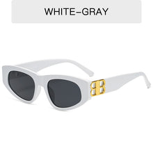 Carica l&#39;immagine nel visualizzatore di Gallery, LONSY Cat Eye Sunglasses Women Men  Brand Designer Retro Small Square Rectangle Sun Glasses Shades Female UV400