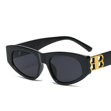 Carica l&#39;immagine nel visualizzatore di Gallery, LONSY Cat Eye Sunglasses Women Men  Brand Designer Retro Small Square Rectangle Sun Glasses Shades Female UV400