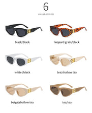 Carica l&#39;immagine nel visualizzatore di Gallery, LONSY Cat Eye Sunglasses Women Men  Brand Designer Retro Small Square Rectangle Sun Glasses Shades Female UV400