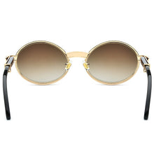 Load image into Gallery viewer, LONSY  Round Design Nature Crystal Buffalo Horn Sunglasses Women Vintage Eyeglasses Oculos Gafas Accessories