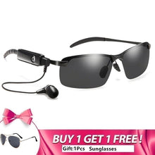 Load image into Gallery viewer, LONSY Men Sunglasses Polarized Pilot Driving Bluetooth Earphone Smart Glasses Outdoor Sport Headphone Stereo Music