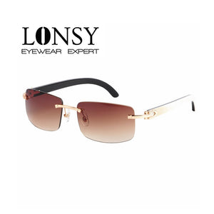 LONSY Original Buffalo Horn  Sunglasses with high transmittace CR39 Lens