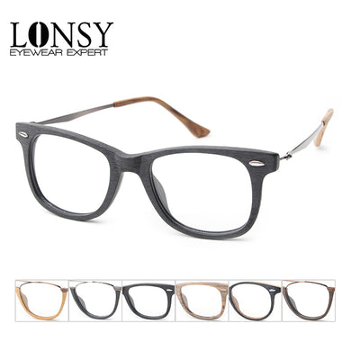 LONSY Retro Acetate Glasses Frame For Women Square Eyeglasses Frame Brand Design Optical Eyewear Men Oculos De Grau RRC2140