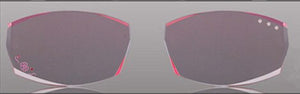 LOUISE STAR Titanium Fashion Anti-Blue Light Diamond Frameless Flat mirror Trend Carved Lens Elegant Female Prescription Glasses