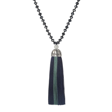 NEW Boho Long Tassel Necklaces & Pendants Women Jewelry Collares Collier Femme Custom Fringe Crystal Necklace Bijoux