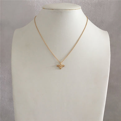 LOVELY GOLD COLOR HONEY BEE PENDANT NECKLACE FOR WOMAN GIRL