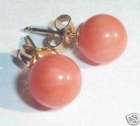 LOVELY PAIR Pink CORAL EARRING