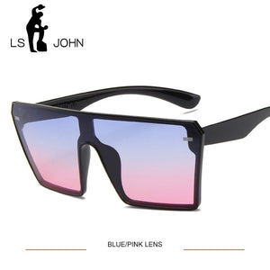 LS JOHN Oversized Women Sunglasses 2023 Brand Designer Big Frame Square Sunglasses Women UV400 Sun Glasses for Woman Eyewear