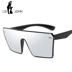 LS JOHN Oversized Women Sunglasses 2023 Brand Designer Big Frame Square Sunglasses Women UV400 Sun Glasses for Woman Eyewear