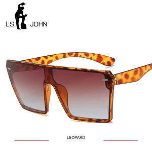 LS JOHN Oversized Women Sunglasses 2023 Brand Designer Big Frame Square Sunglasses Women UV400 Sun Glasses for Woman Eyewear