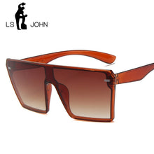 Load image into Gallery viewer, LS JOHN Oversized Women Sunglasses 2023 Brand Designer Big Frame Square Sunglasses Women UV400 Sun Glasses for Woman Eyewear