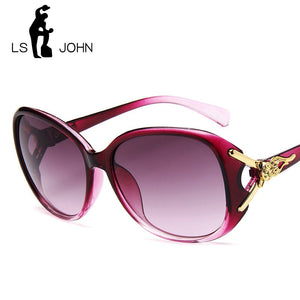 LS JOHN Top Quality Women Butterfly Sunglasses  Women's Vintage Summer Sun glass Goggles UV400 Eyeglasses