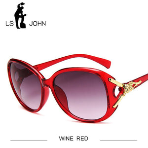 LS JOHN Top Quality Women Butterfly Sunglasses  Women's Vintage Summer Sun glass Goggles UV400 Eyeglasses
