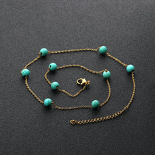 Carica l&#39;immagine nel visualizzatore di Gallery, LUXUKISSKIDS 2020 New (45+5cm) Gold Pendants Link Chain Choker Necklace Women Jewelry Stainless Steel Babygirl Necklaces Set