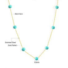 Carica l&#39;immagine nel visualizzatore di Gallery, LUXUKISSKIDS 2020 New (45+5cm) Gold Pendants Link Chain Choker Necklace Women Jewelry Stainless Steel Babygirl Necklaces Set