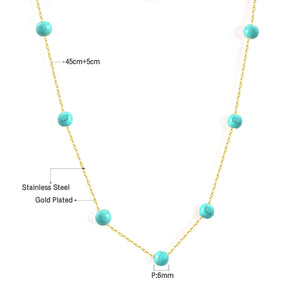 LUXUKISSKIDS 2020 New (45+5cm) Gold Pendants Link Chain Choker Necklace Women Jewelry Stainless Steel Babygirl Necklaces Set