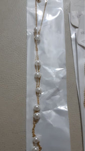 LUXUKISSKIDS Gold Fake Pearl 6mm Pendant Link Chain 2020 Choker Necklace Women Jewelry Stainless Steel Babygirl Necklaces Set