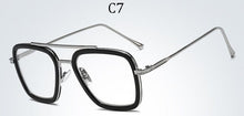 Load image into Gallery viewer, LVVKEE 2023 Classic Tony Stark Sunglasses men square Glasses man steampunk Unisex glasses UV400 Oculos De Sol