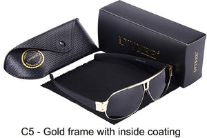 LVVKEE Brand Designer Driving Sun Glasses Polarized Mens Sunglasses For Male Eyewear Accessories shades oculos de sol masculino