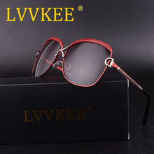 Load image into Gallery viewer, LVVKEE Ladies Sunglasses  Brand Designer HD Polarized Sun Glass for women Aluminum alloy frame Retro Eyeglasses