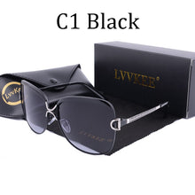 Load image into Gallery viewer, LVVKEE Ladies Sunglasses  Brand Designer HD Polarized Sun Glass for women Aluminum alloy frame Retro Eyeglasses