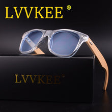 Load image into Gallery viewer, LVVKEE Retro Wood Sunglasses Men Bamboo Sunglass Women Brand Design Sport Goggles Clear Ocean Sun Glasses Shades lunette oculo