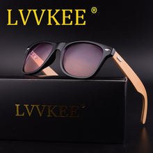 Load image into Gallery viewer, LVVKEE Retro Wood Sunglasses Men Bamboo Sunglass Women Brand Design Sport Goggles Clear Ocean Sun Glasses Shades lunette oculo