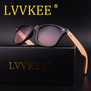 LVVKEE Retro Wood Sunglasses Men Bamboo Sunglass Women Brand Design Sport Goggles Clear Ocean Sun Glasses Shades lunette oculo