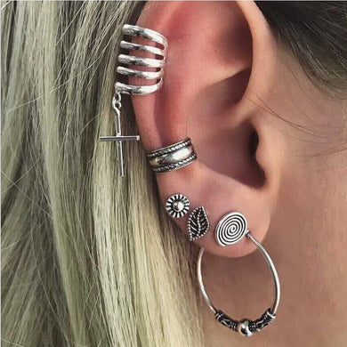 6 Pcs Stud Earrings For Women Vintage Boho Bohemia Bohemian Earrings Female Cute Ethnic Classic Earrings Fashion Jewelry