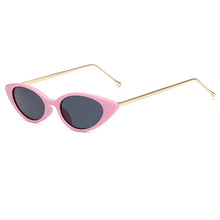 Carica l&#39;immagine nel visualizzatore di Gallery, Occhiali da sole Cat Eye da donna Occhiali da sole da donna di marca Designer Fashion Occhiali da sole con montatura piccola per tendenza femminile Glasees UV400 O5 