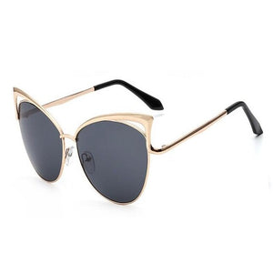 Ladies Cat Eye Sunglasses Women Sun glasses Alloy Frame UV400 Protection Brand Designer Retro Cat eye Glasses