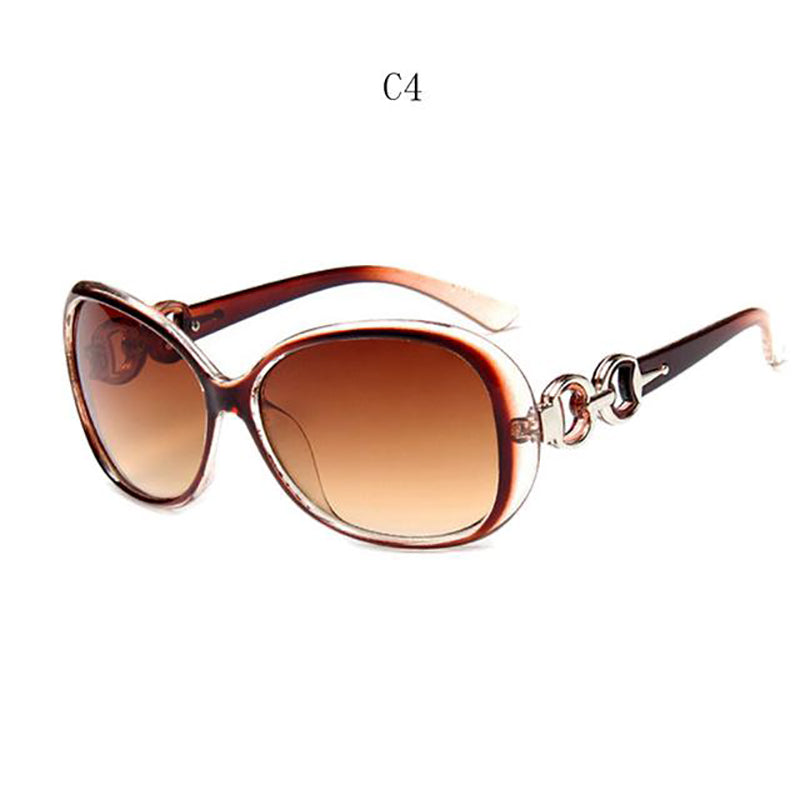 Ladies Classic Sunglasses Crystal Texture Sun Glasses Gradient Lens Retro Eyewear Outdoor Sunglasses UV400 Oculos Sol Feminino