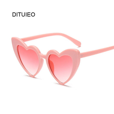 Ladies Heart Shaped Sunglasses Plastic Women Brand Designer Rimless LOVE Clear Ocean Lenses Sun Glasses Oculos