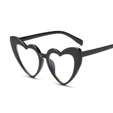 Load image into Gallery viewer, Ladies Heart Shaped Sunglasses Plastic Women Brand Designer Rimless LOVE Clear Ocean Lenses Sun Glasses Oculos