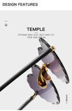 Carica l'immagine nel visualizzatore di Gallery, Ladies Heart Shaped Sunglasses metal Women Brand Designer Fashion Rimless Gradient Sun Glasses Oculos UV400