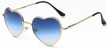 Load image into Gallery viewer, Ladies Heart Shaped Sunglasses metal Women Brand Designer Fashion Rimless LOVE Clear Ocean Lenses Sun Glasses Oculos UV400