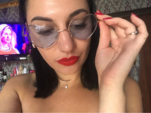 Load image into Gallery viewer, Ladies Heart Shaped Sunglasses metal Women Brand Designer Fashion Rimless LOVE Clear Ocean Lenses Sun Glasses Oculos UV400