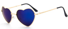 Load image into Gallery viewer, Ladies Heart Shaped Sunglasses metal Women Brand Designer Fashion Rimless LOVE Clear Ocean Lenses Sun Glasses Oculos UV400