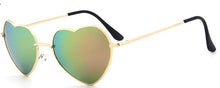 Load image into Gallery viewer, Ladies Heart Shaped Sunglasses metal Women Brand Designer Fashion Rimless LOVE Clear Ocean Lenses Sun Glasses Oculos UV400