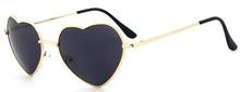 Load image into Gallery viewer, Ladies Heart Shaped Sunglasses metal Women Brand Designer Fashion Rimless LOVE Clear Ocean Lenses Sun Glasses Oculos UV400