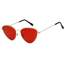 Carica l&#39;immagine nel visualizzatore di Gallery, Ladies Metal Cat Eye Sunglasses Trendy Personality Ocean Film Sunglasses Gafas De Sol Cat Eye Para Mujer