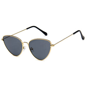 Ladies Metal Cat Eye Sunglasses Trendy Personality Ocean Film Sunglasses Gafas De Sol Cat Eye Para Mujer