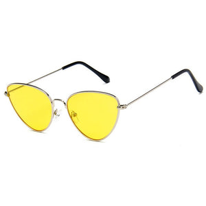 Ladies Metal Cat Eye Sunglasses Trendy Personality Ocean Film Sunglasses Gafas De Sol Cat Eye Para Mujer