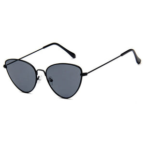 Ladies Metal Cat Eye Sunglasses Trendy Personality Ocean Film Sunglasses Gafas De Sol Cat Eye Para Mujer