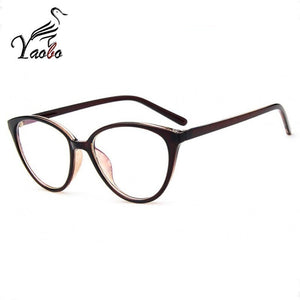 Ladies Optical Eyeglasses  Female Stylish Frame Spectacles for Women Prescription Eyewear Glasses Frame Cat-Eye Style